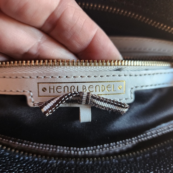 Henri Bendel The Carlyle 2 way Tote Leather Trim Calf Hair Handle - Picture 10 of 16